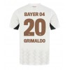 Bayer Leverkusen Alejandro Grimaldo #20 Auswärtstrikot 2024-25 Kurzarm